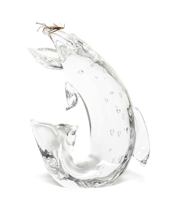 A Steuben Molded Glass Sculpture