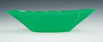 A Steuben Opalene Jade Green