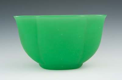A Steuben Opalene Jade Green