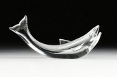 A STEUBEN SALMON FISH CRYSTAL