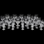 A Steuben Teardrop Glass Stemw
