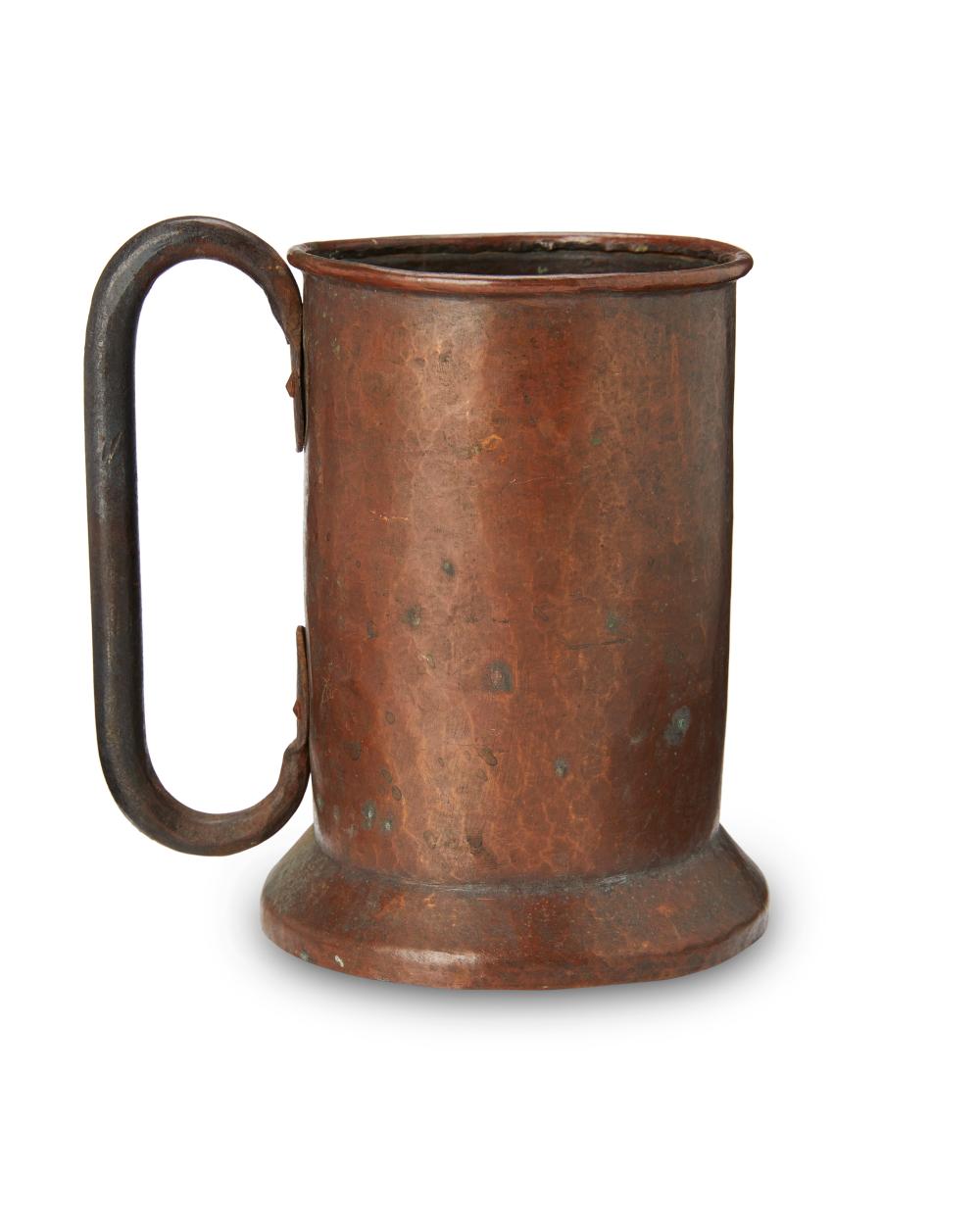 A STICKLEY BROTHERS HAMMERED COPPER