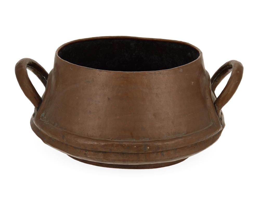 A STICKLEY BROTHERS HAMMERED COPPER
