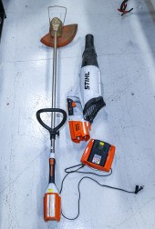 A STIHL BGA85 BATTERY OPERATED