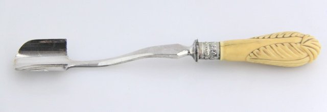 A stilton cheese scoop with