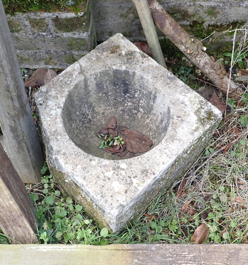 A STONE MORTAR probably 19th