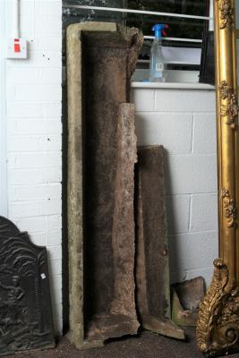 A stone trough, approximately 156cm