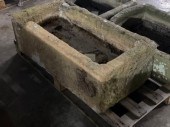 A stone trough, approximately