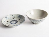 A Straits ware blue and white