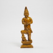 A Straw-Glazed Figure of a For