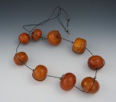 A String of Nine Large Amber B