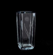 A Stromberg Etched Crystal Vas
