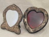 A strut back heart shaped beve