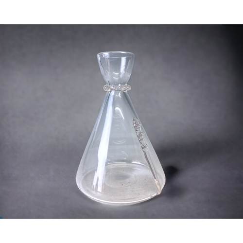 A STUART CRYSTAL WINE CARAFE.