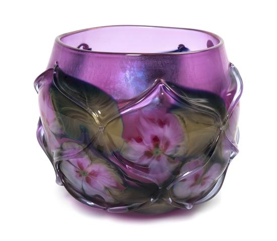 A Studio Cased Glass Vase John