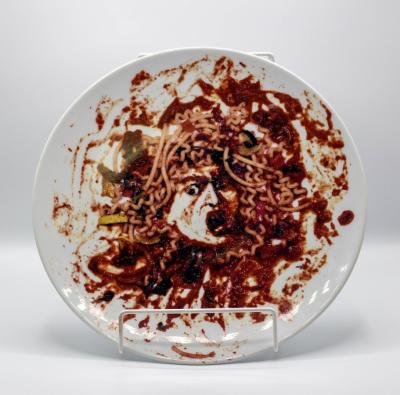 A studio ceramic plate, Norton