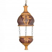 A STUDIO POTTERY HANGING TWO-S