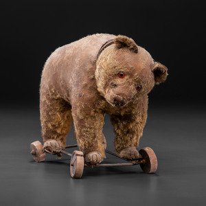 A Stuffed Bear Pull Toy with