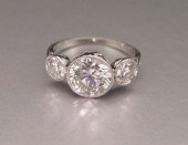 A STUNNING PLATINUM 3CT DIAMON