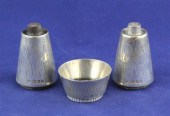 A stylish 1960's silver three