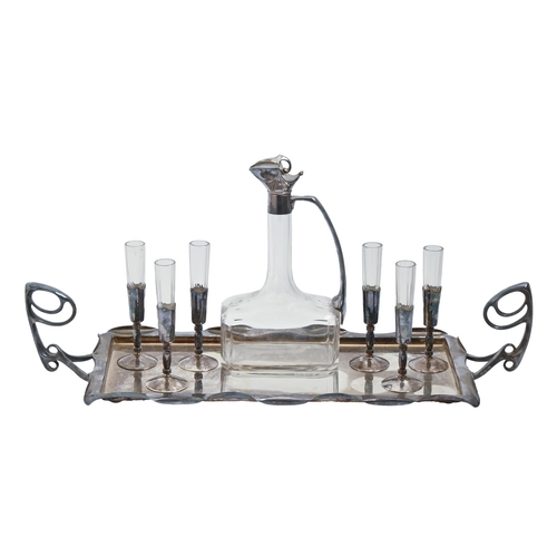 A stylish Argentor EPNS drinks tray