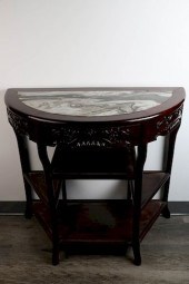A SUANZHI MARBLE-INLAID DEMI-L