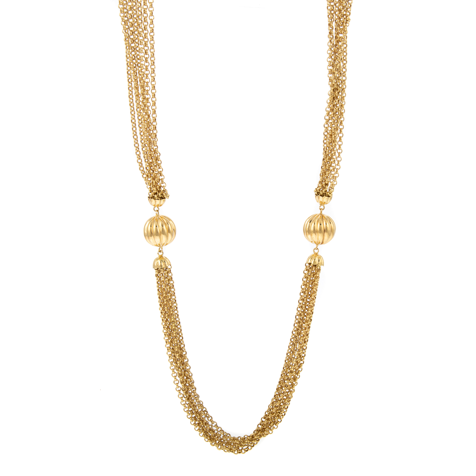 A SUBSTANTIAL MULTI-STRAND NECKLACE