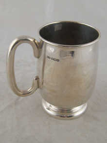 A substantial silver barrel