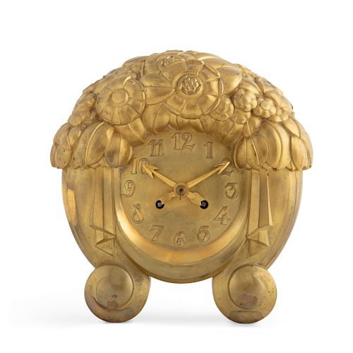 A SUE ET MARE GILT BRONZE MANTEL