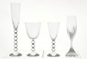 A SUITE BACCARAT CLEAR GLASS C