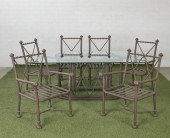 A SUITE OF ALUMINUM GARDEN FUR