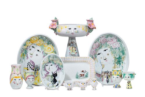 A SUITE OF BJORN WINBLAD GLAZED