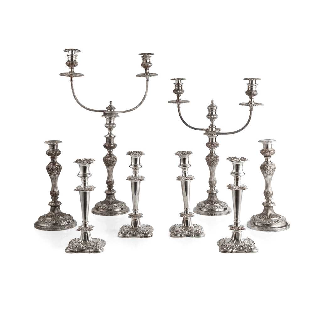 A SUITE OF FOUR TABLE PLATED