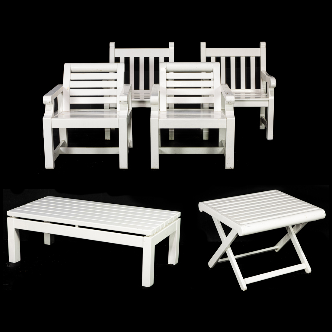 A SUITE OF SIX HANDCRAFTED