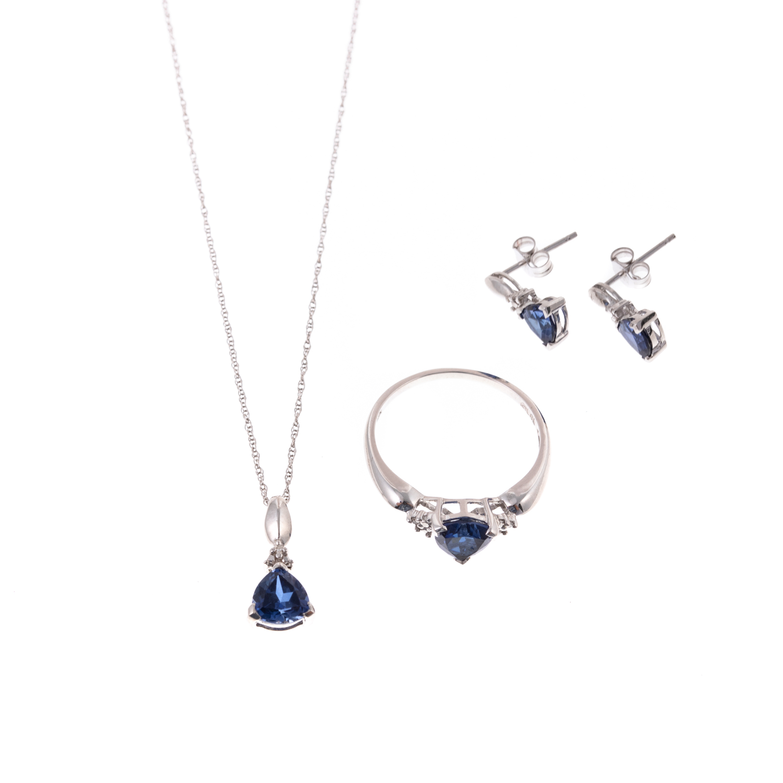 A SUITE OF SYNTHETIC SAPPHIRE &