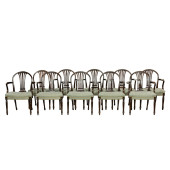 A SUITE OF TEN ENGLISH HEPPLEW