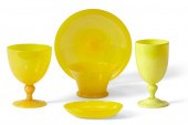 A SUITE OF VENETIAN YELLOW GLA