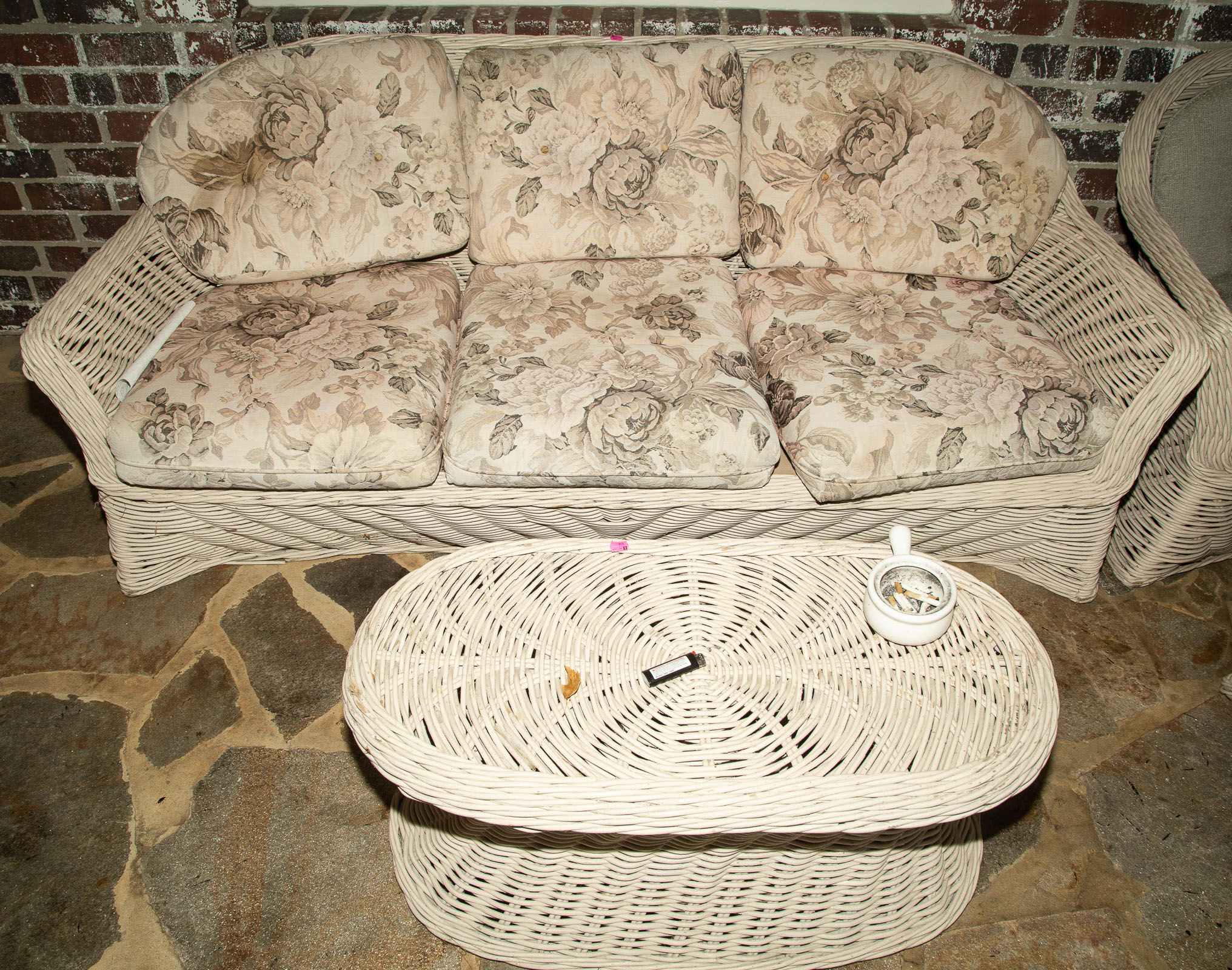 A SUITE OF WICKER FURNITURE