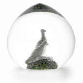 A SULFIDE DOVE PAPERWEIGHT A s