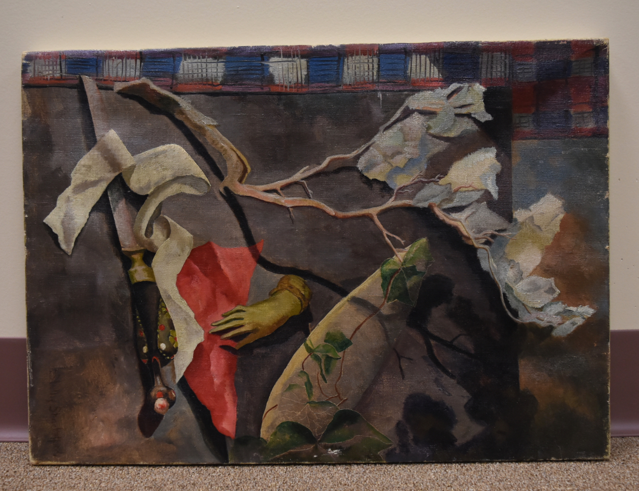 A SURREALIST OIL/CANVAS (SLR
