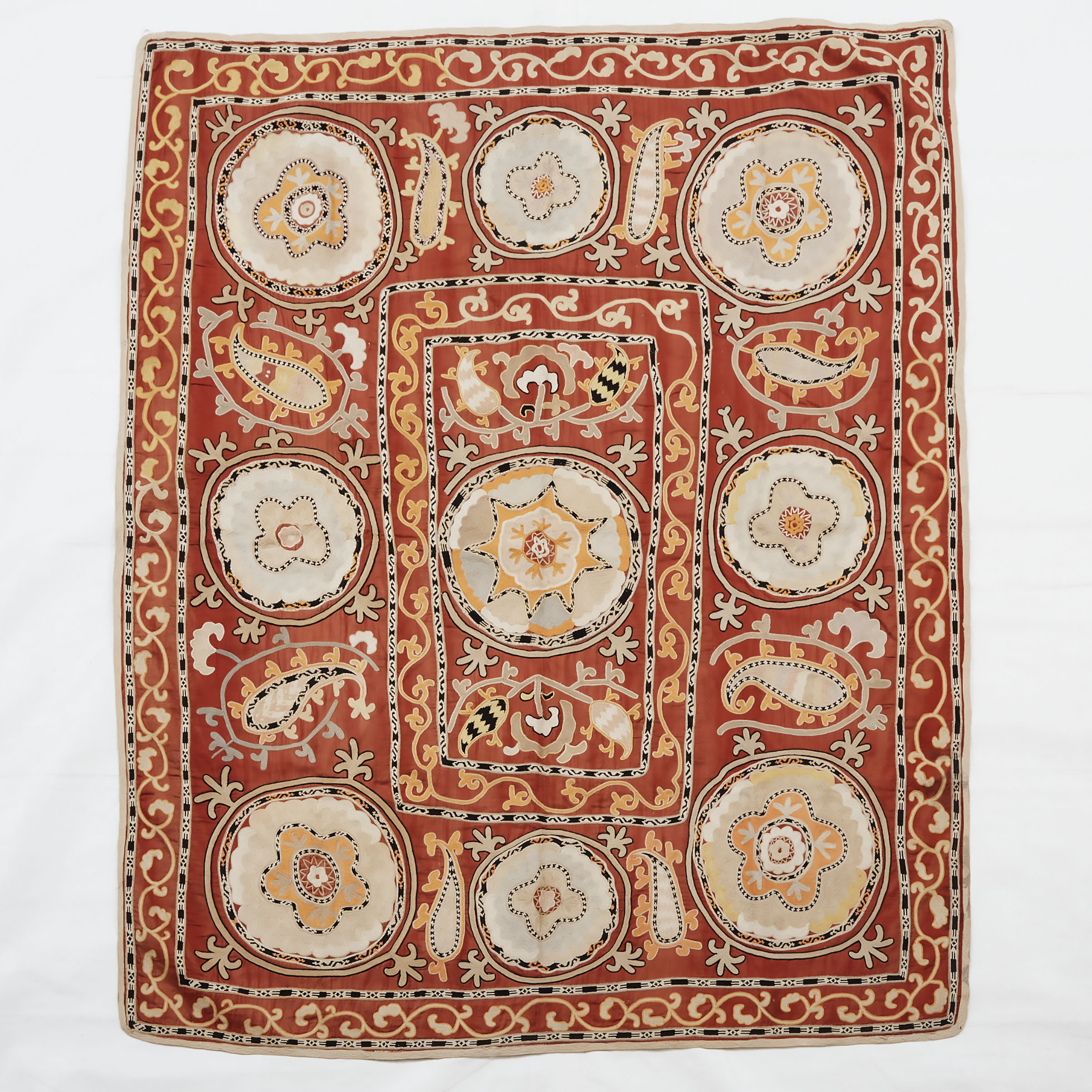A Suzani Textile, Uzbekistan,