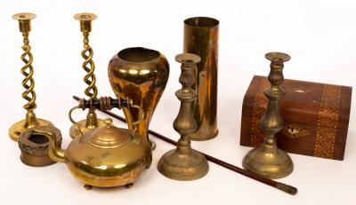 A swagger stick and a quantity of