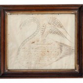 A Swan-Decorated Spencerian In