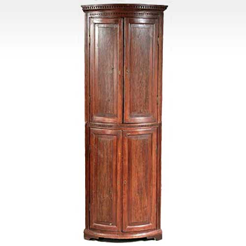 A Swedish Gustavian Pine Bowfront