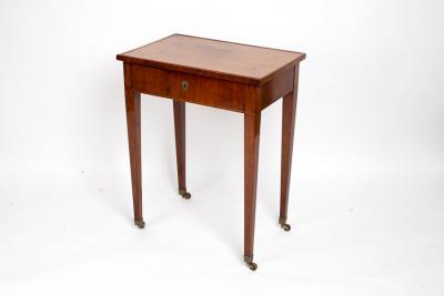 A Swedish satinwood work table,