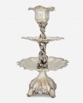 A SWEDISH SILVER CENTERPIECE B