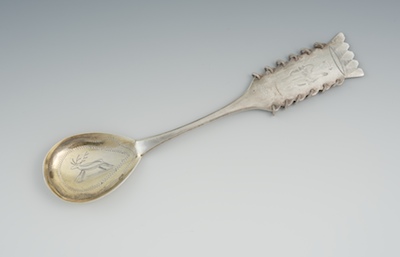 A Swedish Silver Decorative Spoon