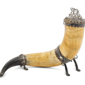 A Swedish Silver Mounted Drinking