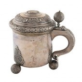 A SWEDISH SILVER TANKARD, C. G