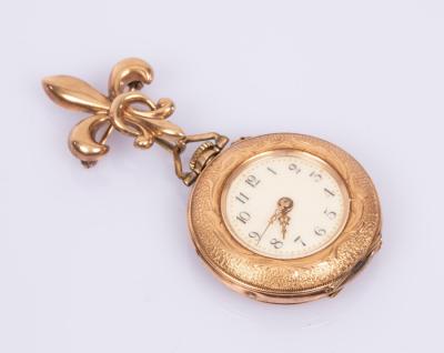 A Swiss 14k gold cased pocket